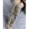 thumbnail image 1 of Vinsonshop Thigh High Socks Sweater Socks Knit Socks Over the Knee Socks for Women Warm Socks for Women Boot Socks Winter Socks for Women Gray One Size, 1 of 2
