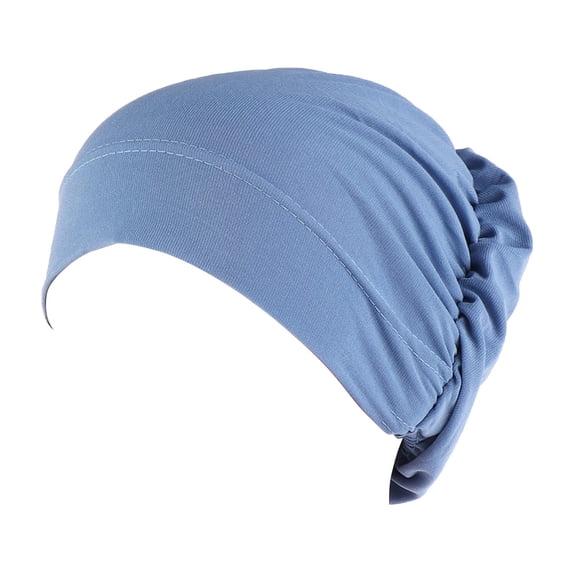 Vinsonshop Turbans for Women Soft Pre Tied Fashion Pleated Cancer Turban Cap Chemo Headwrap Sleep Hat F