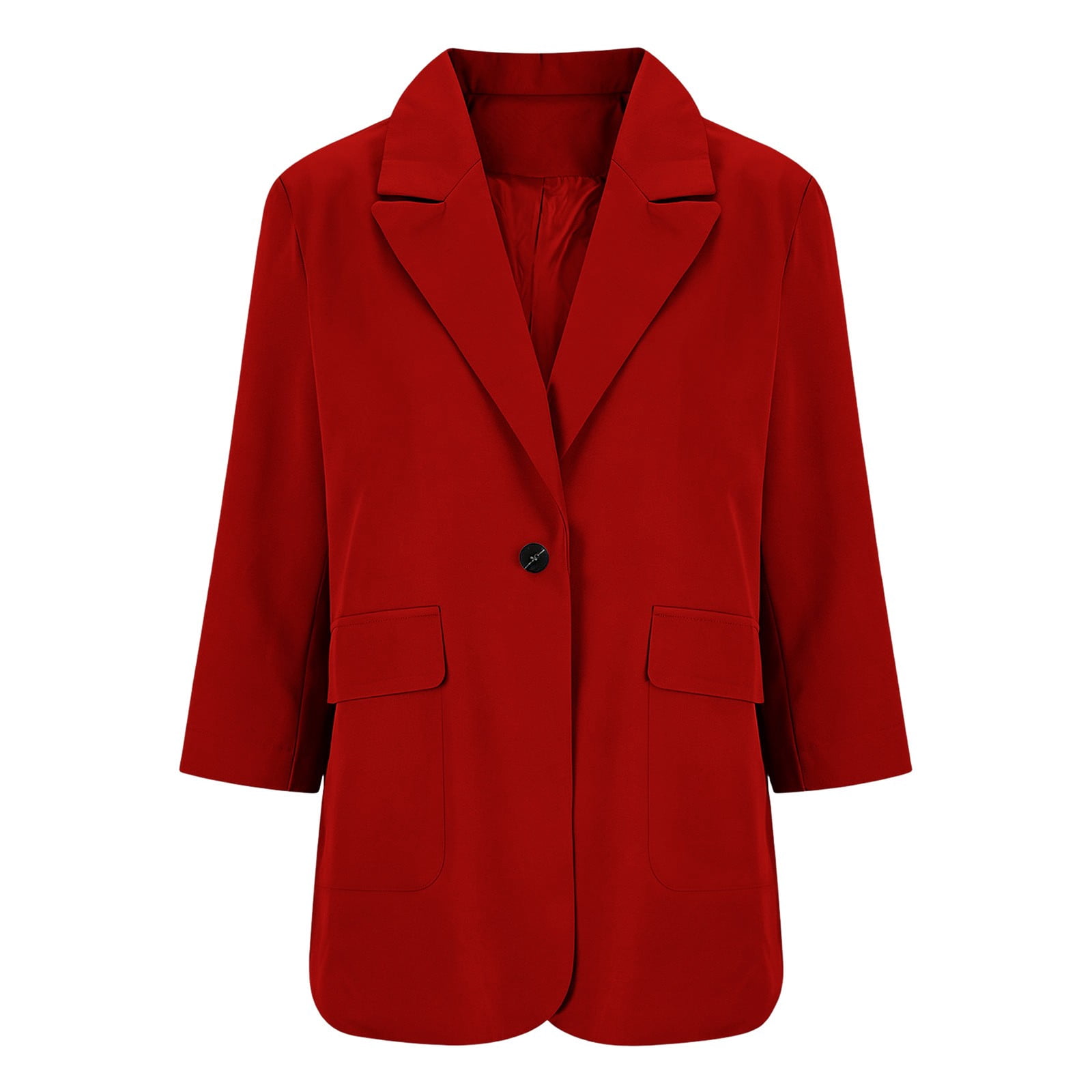 Vinsonshop Women's Business Casual Blazers 3/4 Sleeve Suit Jackets ...