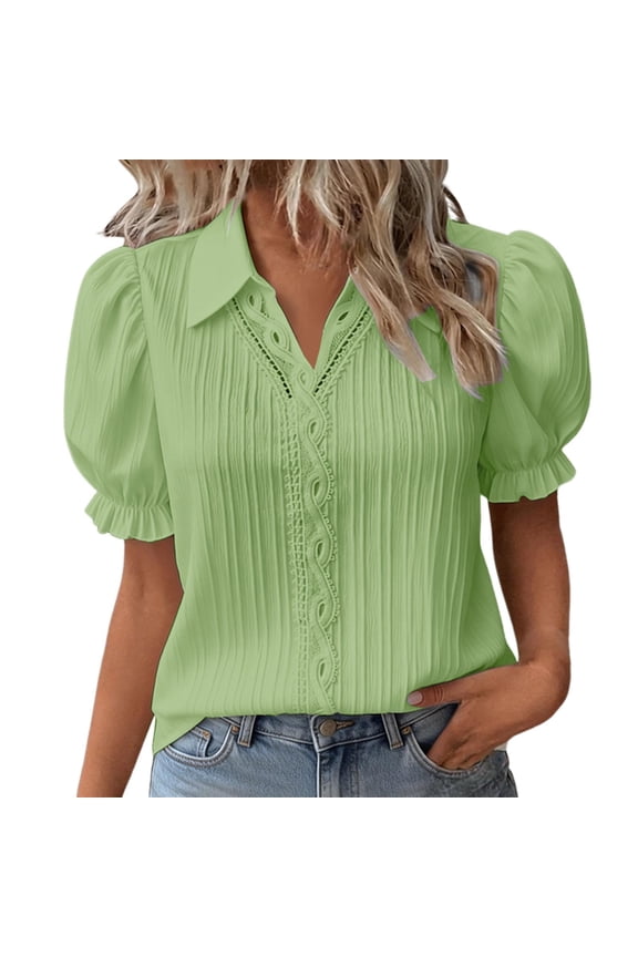Women's Button Down Shirts Fitted Blouse Long Sleeve Blouse Spring Outfits for Women Summer Shirts Dressy Casual Textured Womens Clothing Beach Clothes (S-3XL)