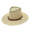 thumbnail image 1 of Vinsonshop Women’s Straw Cowboy Sun Hat – Wide Brim Western Hat, Summer Uv Protection Beach Travel Outdoor Activities Yellow, 1 of 2