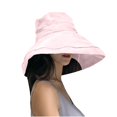 thumbnail image 1 of Vinsonshop Womens Bucket Hat Wide Brim Sun Hats UPF 50+ UV Protection Packable Summer Floppy Hat with Chin String for Beach Pool Fishing Pink, 1 of 4