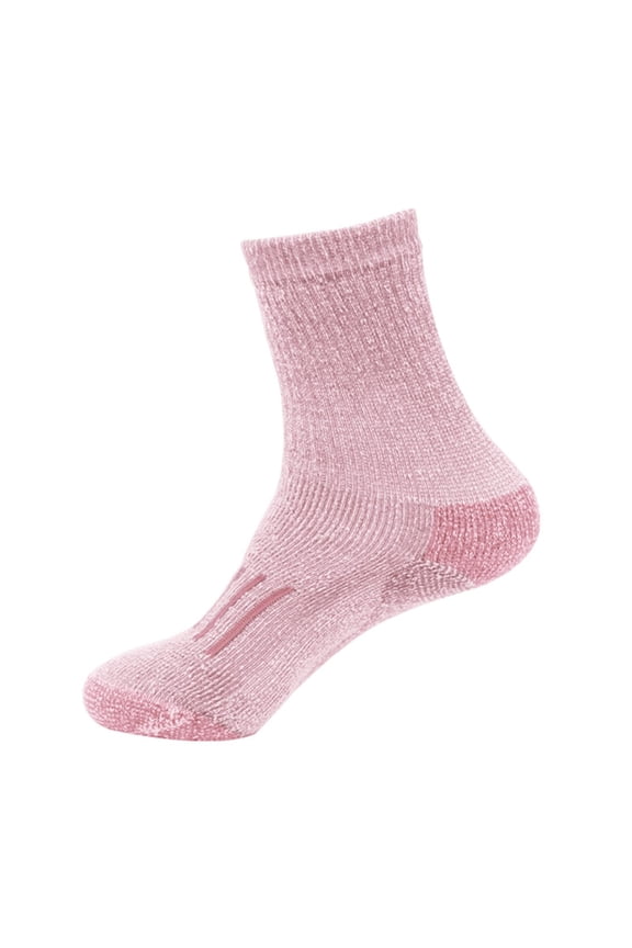 Wool Socks Wool Hiking Socks Women Breathable Socks Crew Socks Womens Winter Socks Warm Socks for Women Athletic Socks Pink One Size