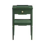 Vintage 1-Drawer Nightstand with Gold Hardware, Mid-Century Modern Design