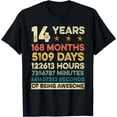 thumbnail image 1 of Vintage 14th Birthday Gift 14 Years Old 168 Months T-Shirt, 1 of 3