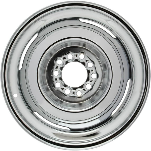 Vintage 15x7 Chrome Steel Wheel, 5 on 4.5/4.75, 4 Inch BS