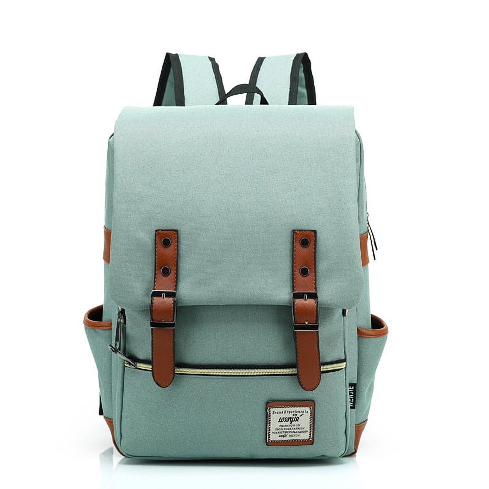 Vintage 16 inch Laptop Backpack Women Canvas Bags Men canvas 