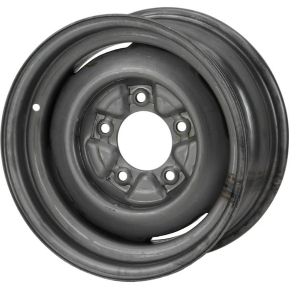 Speedway Motors Vintage 16 x 4.5 Inch Plain Steel Wheel with 2.75” Backspacing, Early Ford 5 on 5.5 Bolt Pattern, Classic 1940s Style Lug Pad Design for Hot Rods and Custom Builds