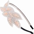 thumbnail image 1 of Vintage 1920s Floral Leaf Flapper Headband, 1 of 5