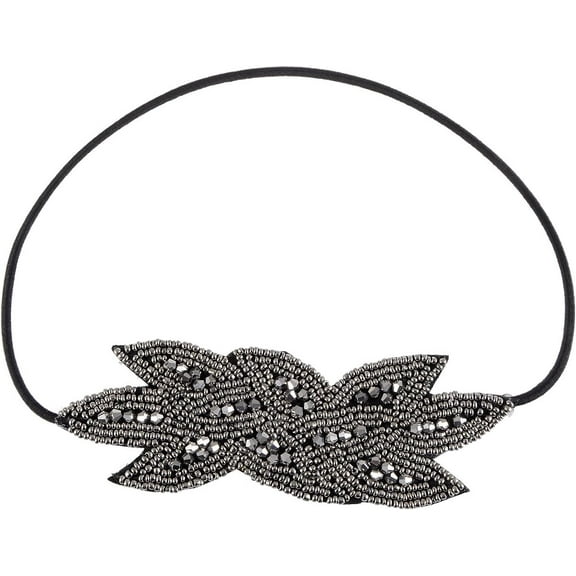 Vintage 1920s Floral Leaf Flapper Headband