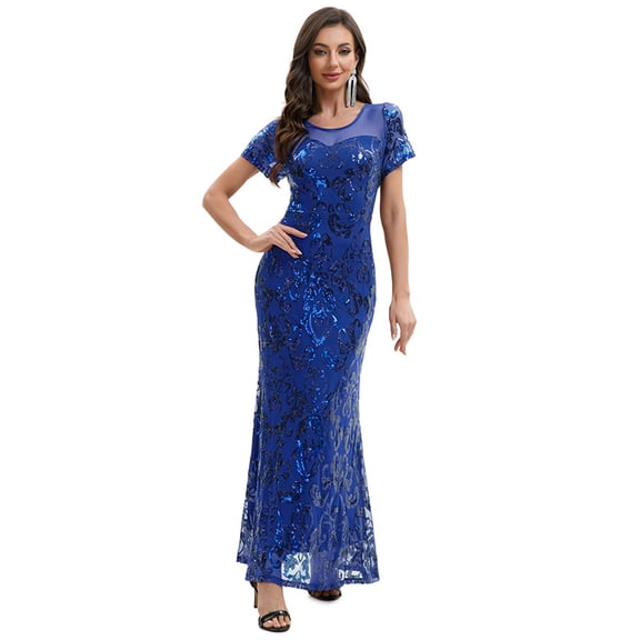 Vintage 1920s Sequin Flapper Dress, Beaded Evening Gown for Women, Great Gatsby Party, Prom, Banquet, Long Dress with Fringe