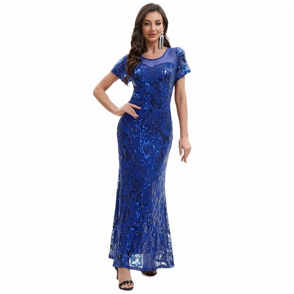 Vintage 1920s Sequin Flapper Dress, Beaded Evening Gown for Women, Great Gatsby Party, Prom, Banquet, Long Dress with Fringe