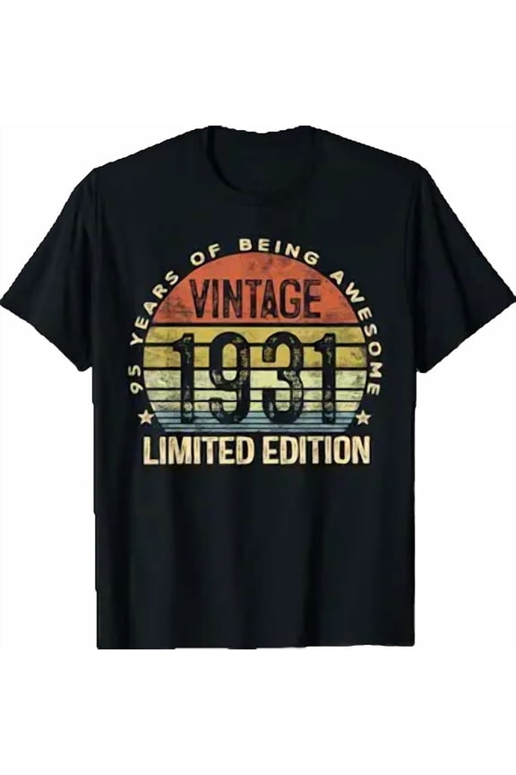 Vintage 1931 Edition 95-Year-Old 95th Birthday T-Shirt