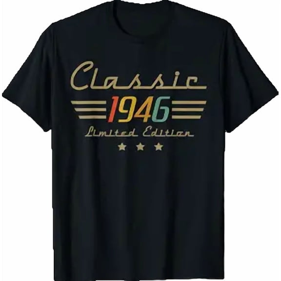 Vintage 1946 Classic Legend 80 Year Old 80th Birthday Dad T-Shirt