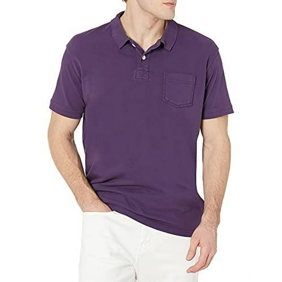 Vintage 1946 Men's Stretch Pique Polo, Gothic Grape, XX-Large