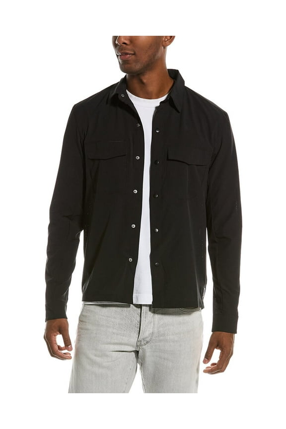 mens Metal Vent Shirt, L, Black