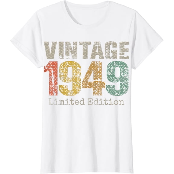 Vintage 1949 75th Birthday Gifts 75 Year Old For Men Women T-Shirt