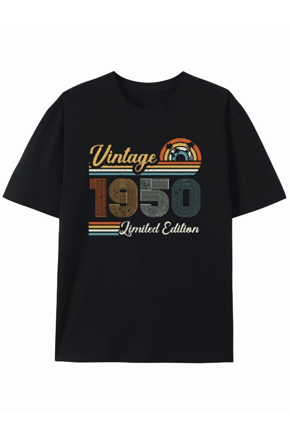 Vintage 1950 Limited Edition Retro Sunset T-shirt