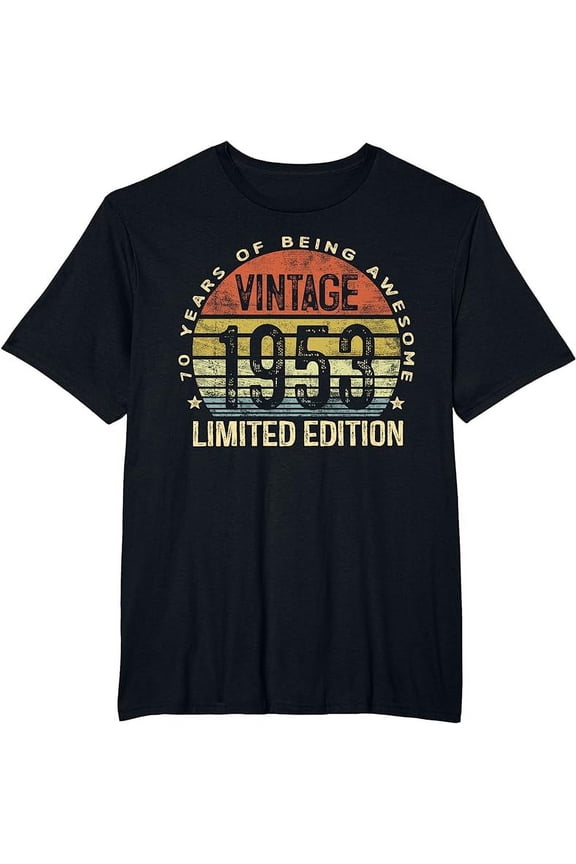 Vintage 1953 Limited Edition 70 Year Old Gifts 70th Birthday T-Shirt
