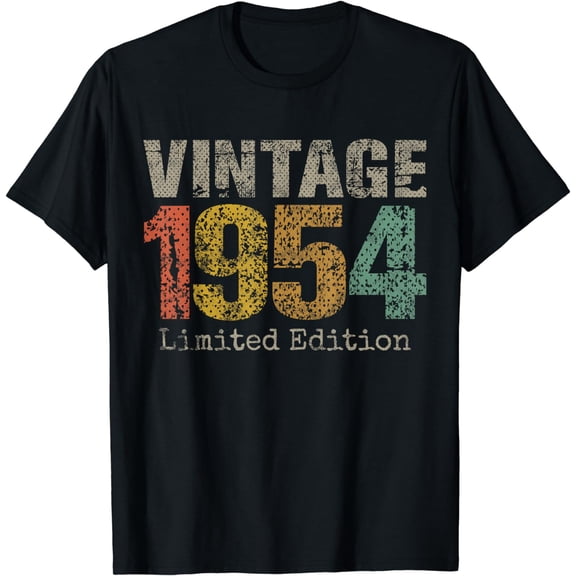 Vintage 1954 70th Birthday Gifts 70 Year Old For Men Women T-Shirt