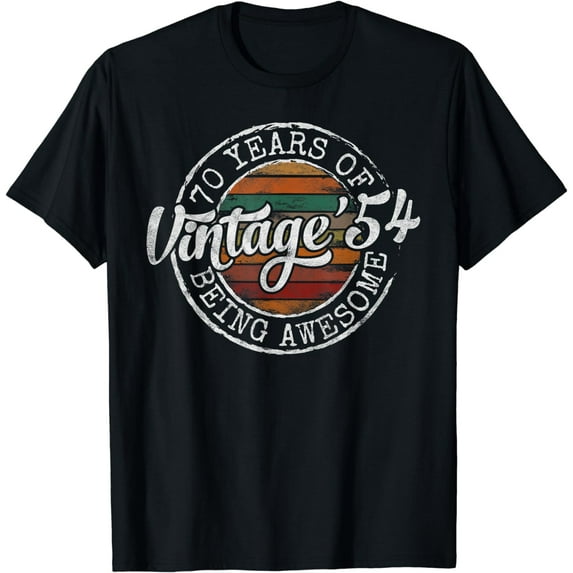 Vintage 1954 Bday Stamp 70th Birthday Gifts 70 Year Old T-Shirt