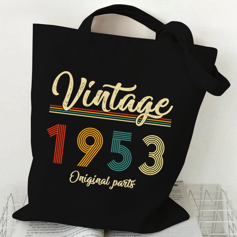Vintage 1954 Totes Vintage 19501959 Graphic Canvas Tote Bag Large