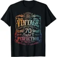 thumbnail image 1 of Vintage 1955 Classic 70th Birthday Celebration Unisex T-Shirt, up to size 5XL, 1 of 2