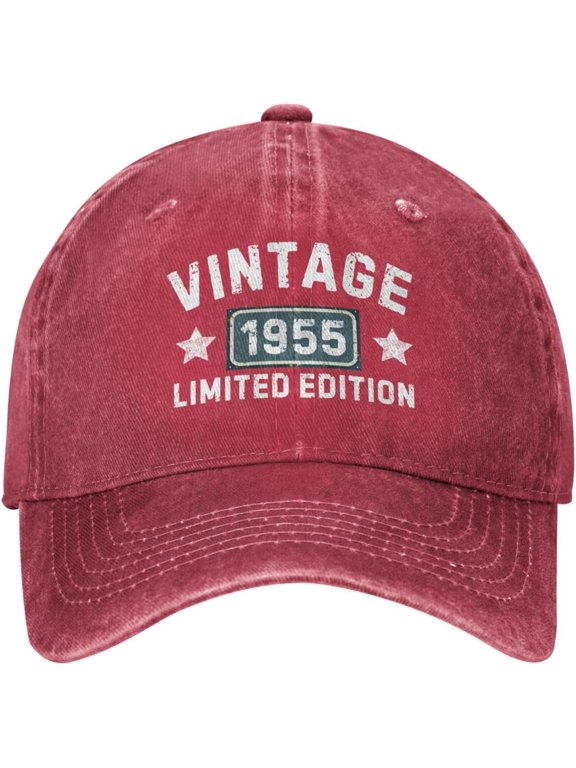 Vintage 1955 Limited Edition Birthday 70th Awesome Since 1955 Men Women Baseball Cap Retro Hat