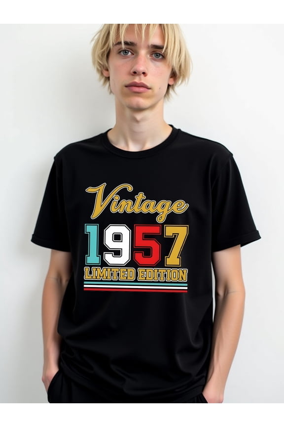 Vintage 1957 Limited Edition Tee Men comfort colors tshirt black summer elegantly Stylish summer outerwear Classic Unisex Shirt Cotton tshirts