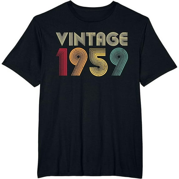 Vintage 1959 64th Birthday Gift 64 Years Old Men Women Retro T-Shirt