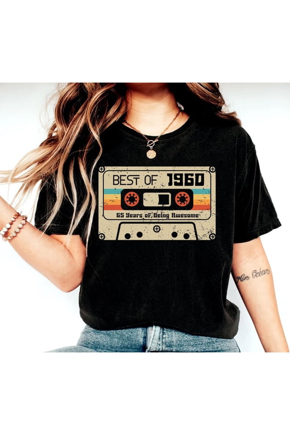 Vintage 1960 65th Birthday Men Friend Sixties Retro T-Shirt - All Size S-5XL