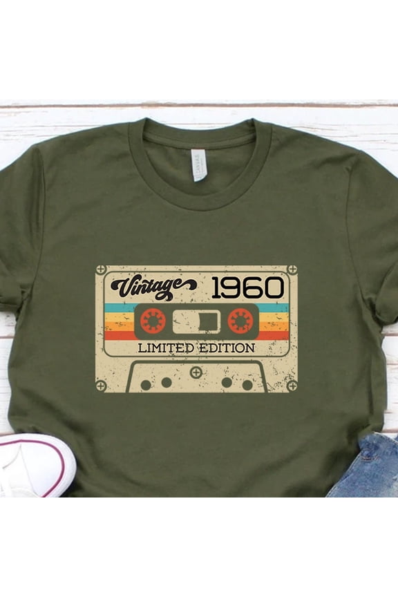 Vintage 1960 Shirt, 65Th Birthday Gift For Men, 65Th Birthday Best Friend, 65Th Bday, Sixties Shirt, Turning 65 Birthday Gift, Born In 1960# Unisex S-5XL Hot Trending Shirt, Vintage Birthday Gift
