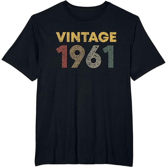 Vintage 1961 62nd Birthday Gift Men Women 62 Years Old T-Shirt