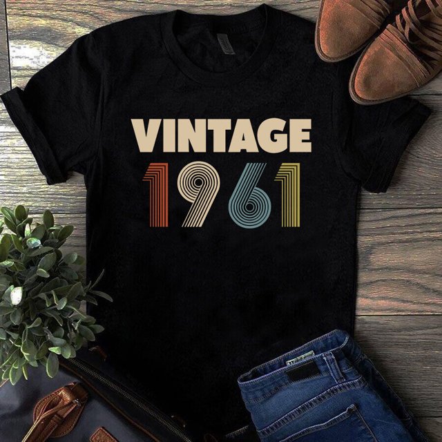 Vintage 1961 years old Unisex Men Women Tshirt