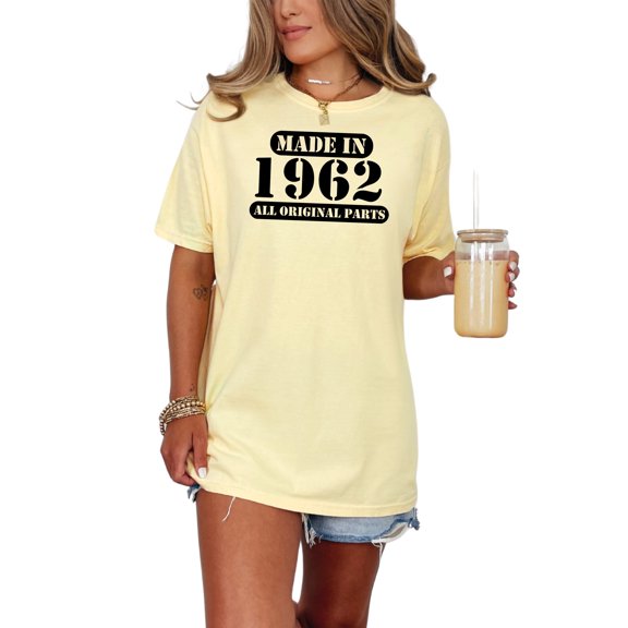 Vintage 1962 All Original Parts, Butter Comfort Colors T-Shirt, 3XL