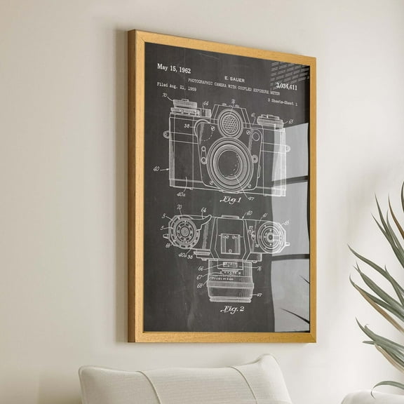 Vintage 1962 Camera Patent Print - Perfect Gift For Photographers - Unique Camera Wall Art - Photography Enthusiast'S Dream Decor - Wb123 Wall Art, Modern Wall Decor, 12x18 UNFRAMED