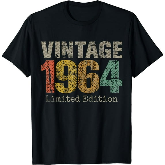 Vintage 1964 60th Birthday Gifts 60 Year Old For Men Women T-Shirt