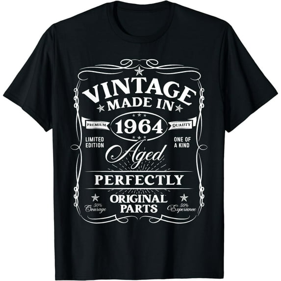 Vintage 1964 60th Birthday Gifts 60 Year Old For Men Women T-Shirt