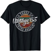 Vintage 1965 Bday Stamp 59th Birthday Gifts 59 Year Old T-Shirt men and women can wear, black, white, gifts