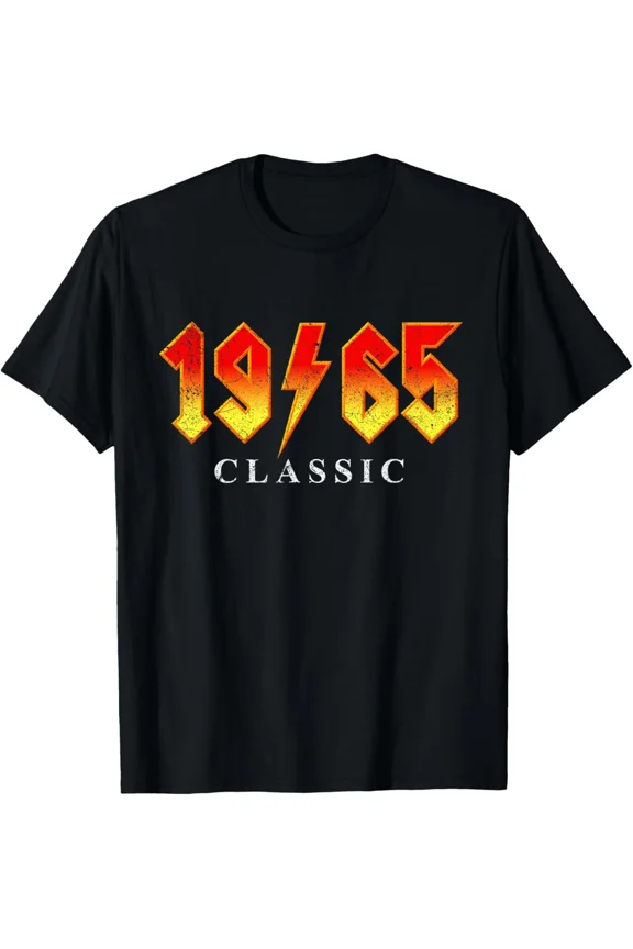 Vintage 1965 Classic Rock Legend 60 Year Old 60th Birthday Gift Unisex T-Shirt, up to size 5XL