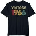thumbnail image 1 of Vintage 1966 57th Birthday Gift Retro Shirt 57 Years Old T-Shirt, 1 of 3