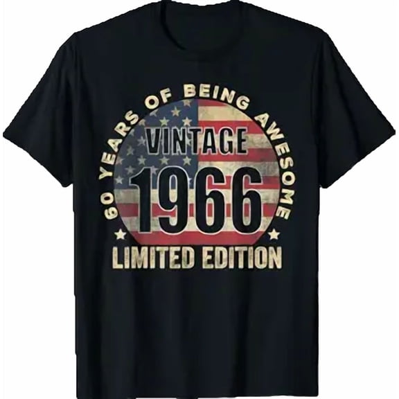 Vintage 1966 60 Year Old 60th Birthday T-Shirt