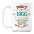 thumbnail image 1 of Vintage 1966, Well Aged, Birthday Year White Ceramic Coffee & Tea Mug (15oz), 1 of 6