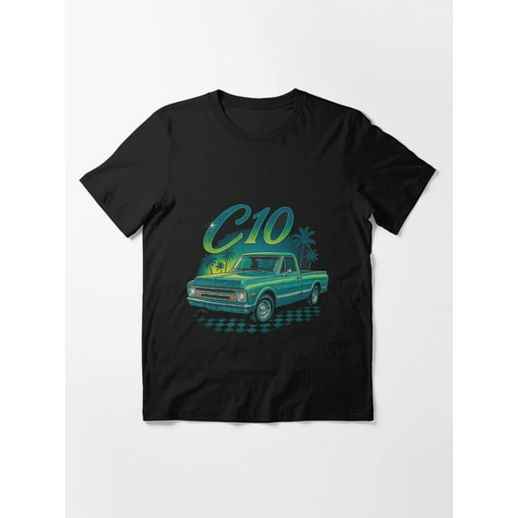 Vintage 1967 Chevy C10 Pickup Retro Art Palm Trees Essential Unisex T-Shirt up to Size 5XL