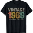 thumbnail image 1 of Vintage 1969 55th Birthday Gifts 55 Year Old For Men Women T-Shirt, 1 of 3
