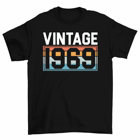 Vintage 1969 Birthday Gift Born In 69 T-Shirt Men Women