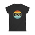thumbnail image 1 of Vintage 1970 Birthday Shirts for Women Funny 1970 Birthday Women Shirts, 1 of 4