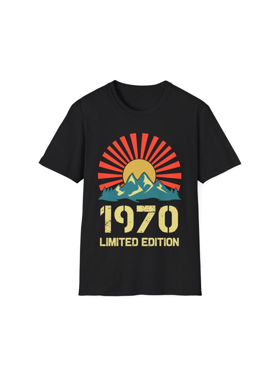 Vintage 1970 Limited Edition 1970 Birthday Shirts for Men Mens Tshirts