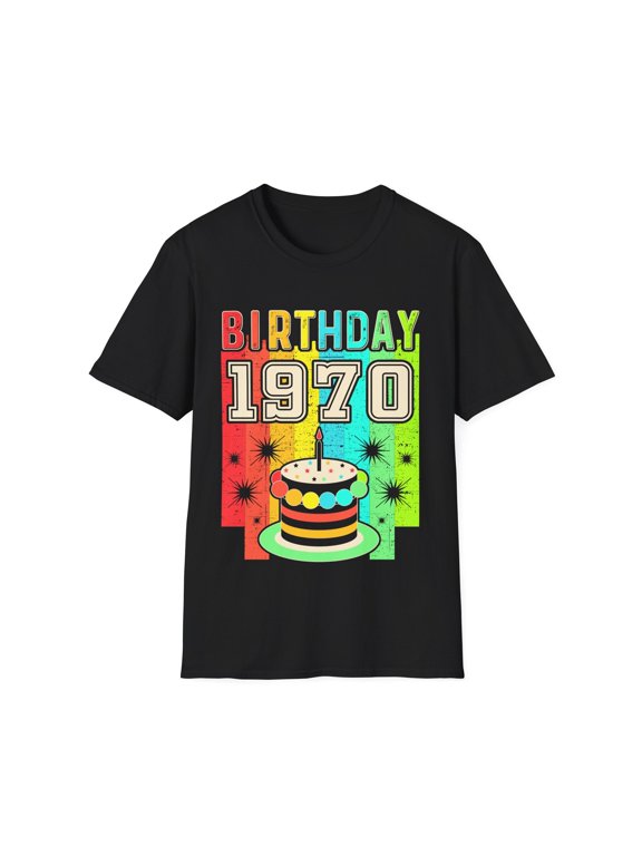 Vintage 1970 T Shirts for Men Retro Funny 1970 Birthday Mens T Shirt