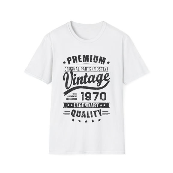 Vintage 1970 T Shirts for Men Retro Funny 1970 Birthday Mens T Shirt